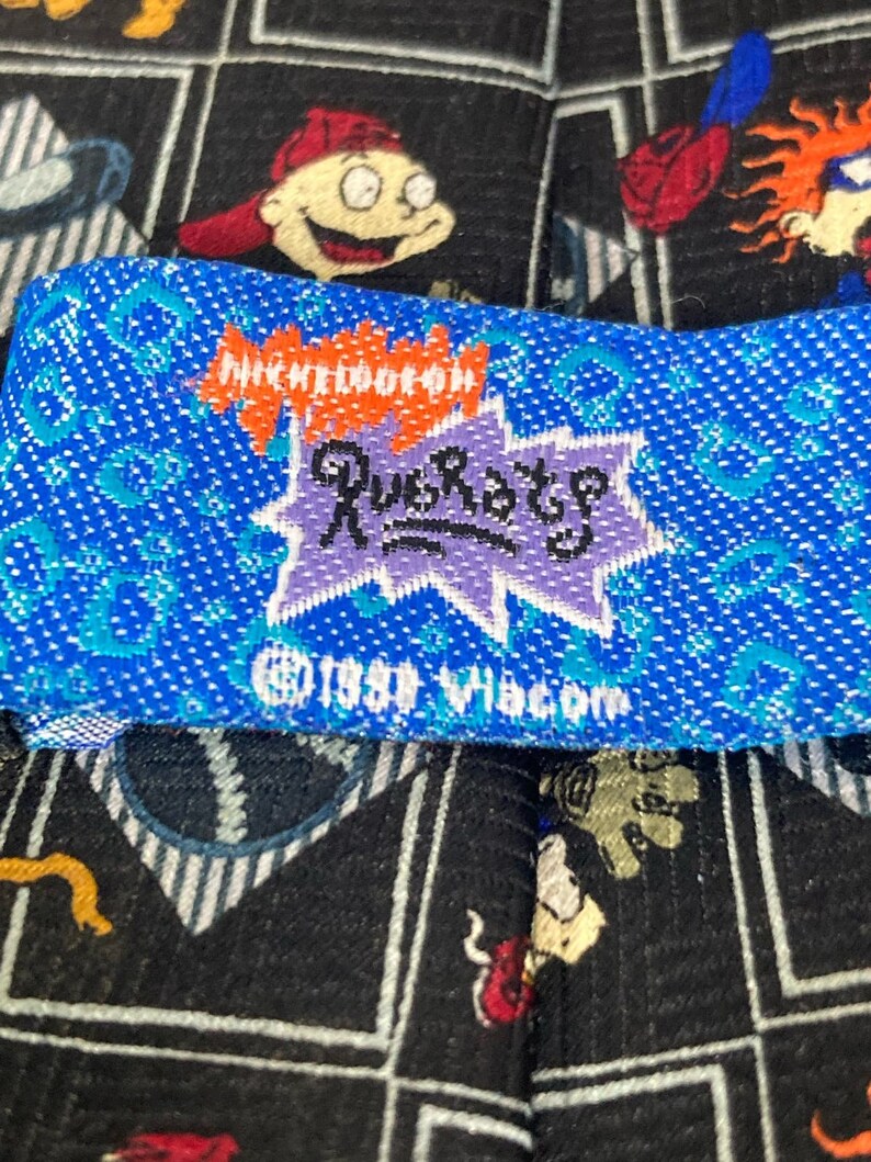 VTG 90s Nickelodeon Rugrats Tie Necktie Tommy & Chuckie Characters - Etsy