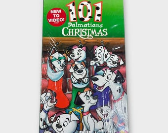 Disney's 101 Dalmatians Christmas VHS Tape New Sealed Vintage Collectible