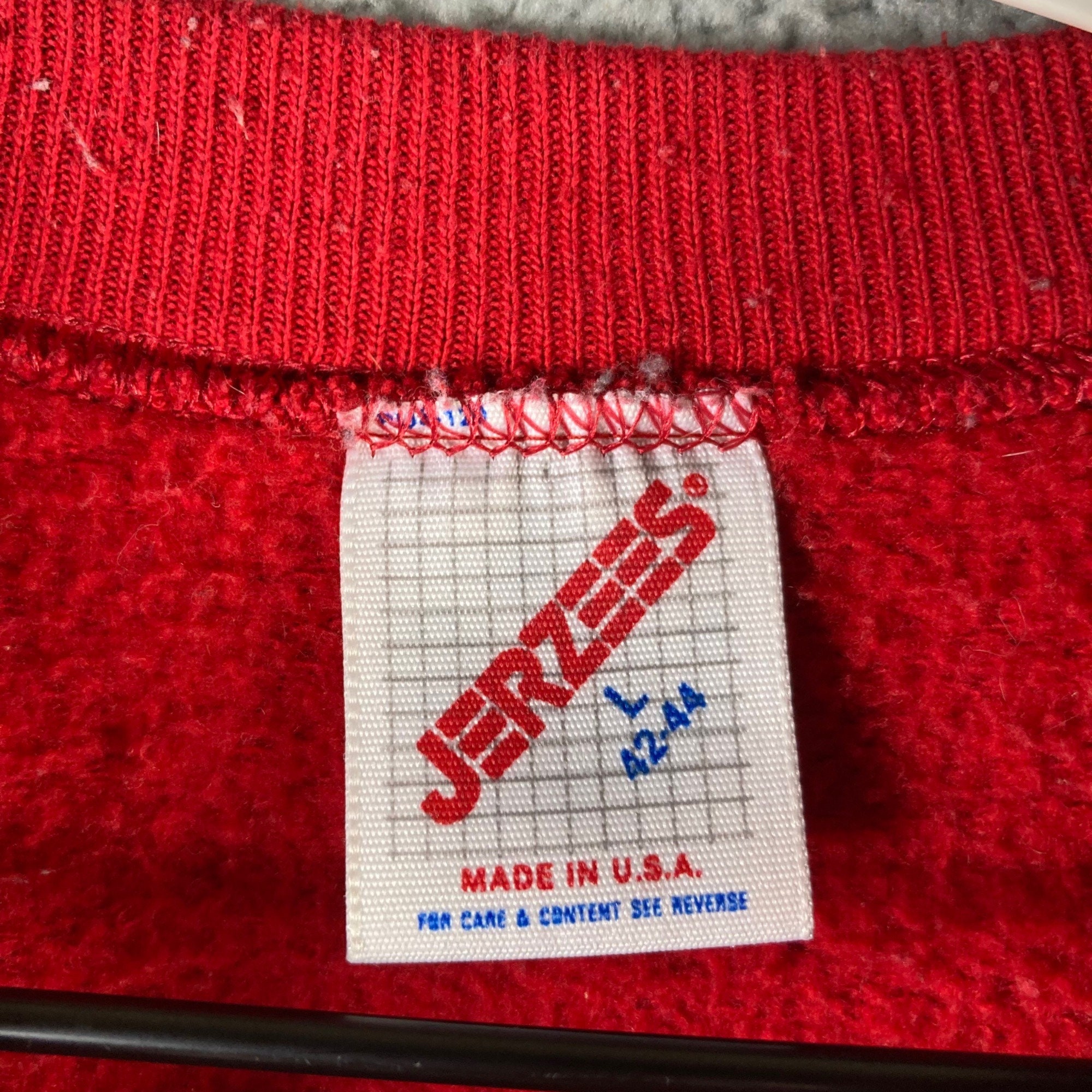 80's Red Usa Freedom Sweater by Jerzees Active