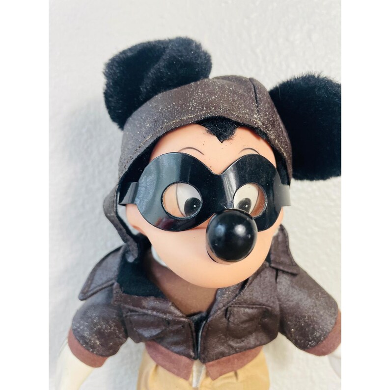 Muñeco de peluche de Mickey Mouse Aviador Piloto de Disney, 2000 Applause Pals Dress Ups imagen 6
