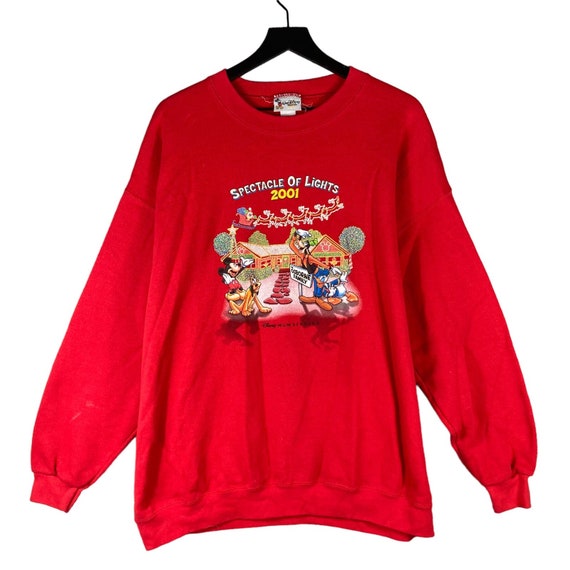 VTG Disney 2001 Spectacle of Lights Sweatshirt 2X… - image 1