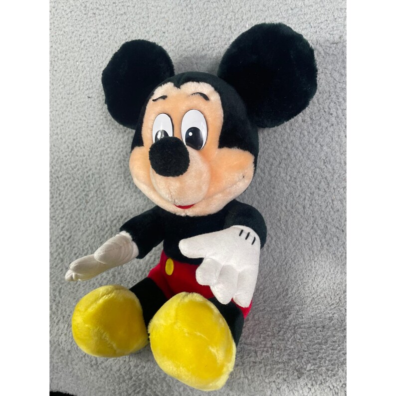 Vintage Mickey Mouse Plush Disney Parks 15 Inch Disneyland Walt Disney World Stuffed Animal Classic Toy Nursery Decor Collector Gift image 7
