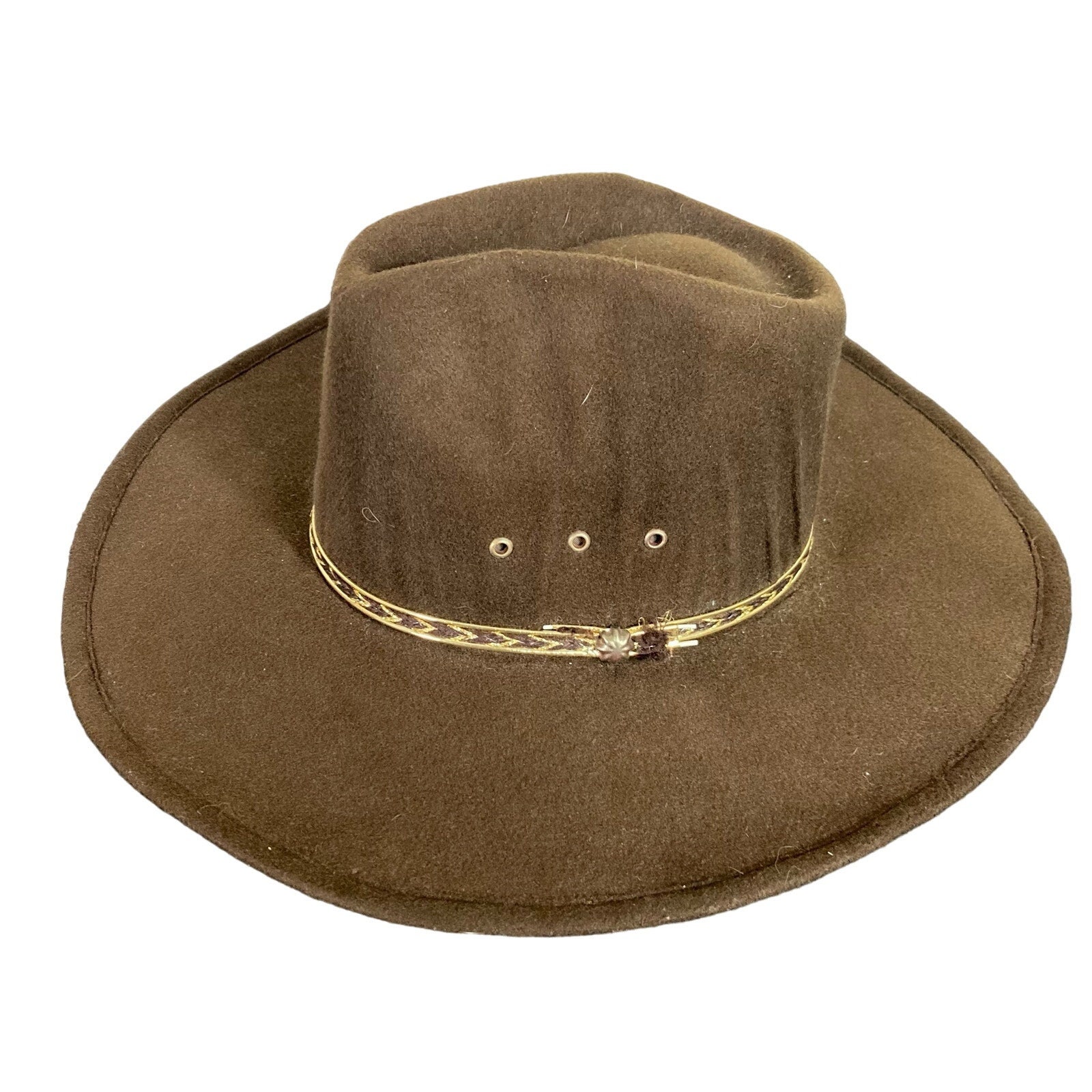 Chapeau feutre cowboy adulte, marron - Chapeau - Rue de la Fête
