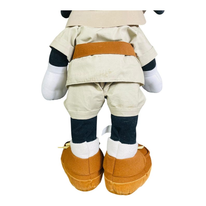 Peluche de Mickey Mouse de Disney, marioneta de safari de aventura, binoculares vintage, juguete de peluche imagen 7