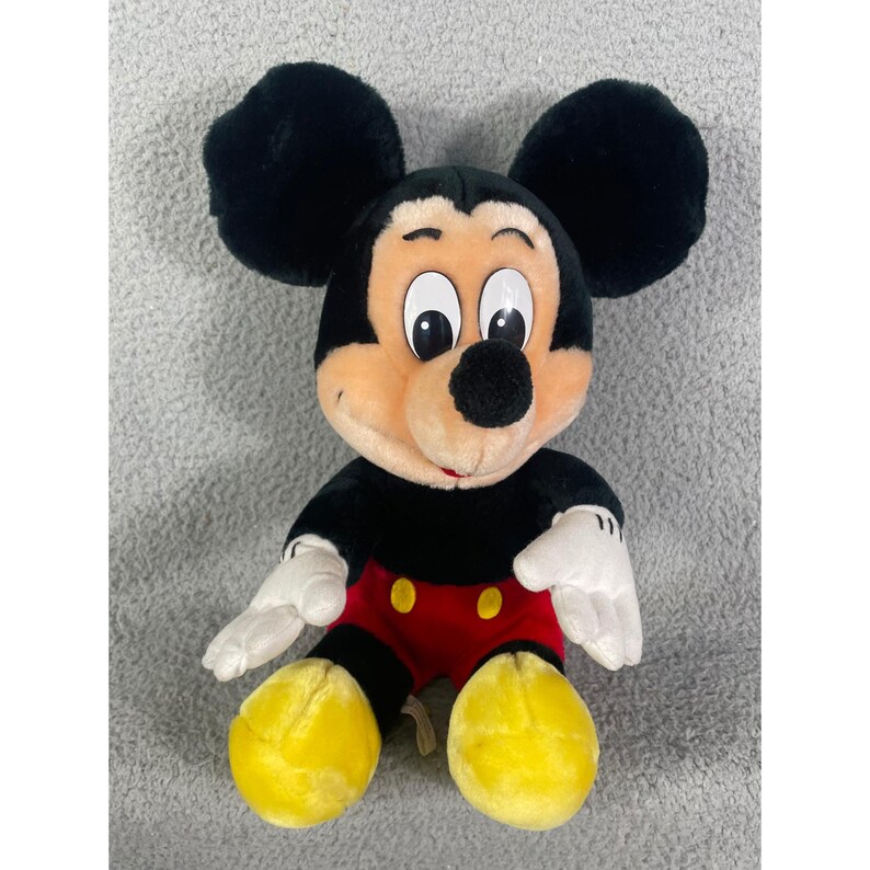 Vintage Mickey Mouse Plush Disney Parks 15 Inch Disneyland Walt Disney World Stuffed Animal Classic Toy Nursery Decor Collector Gift image 5