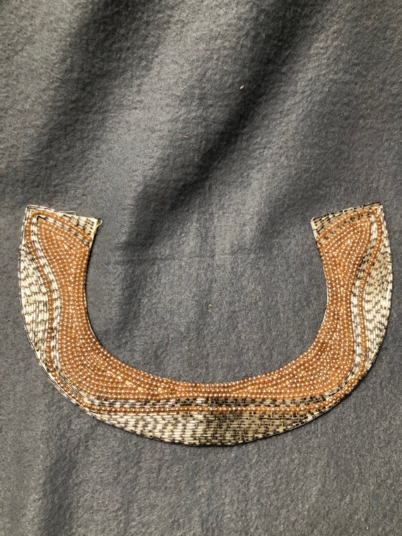 Vintage fashion collar Baar and Beards silver & C… - image 1