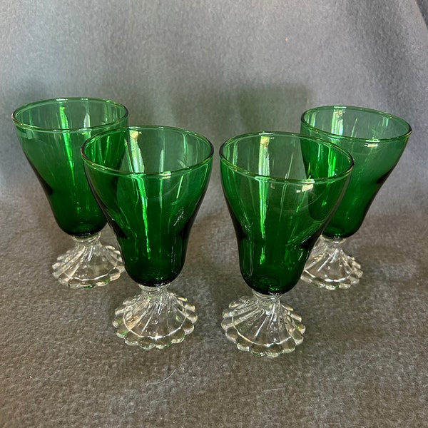 Colored Glass Stemware Etsy