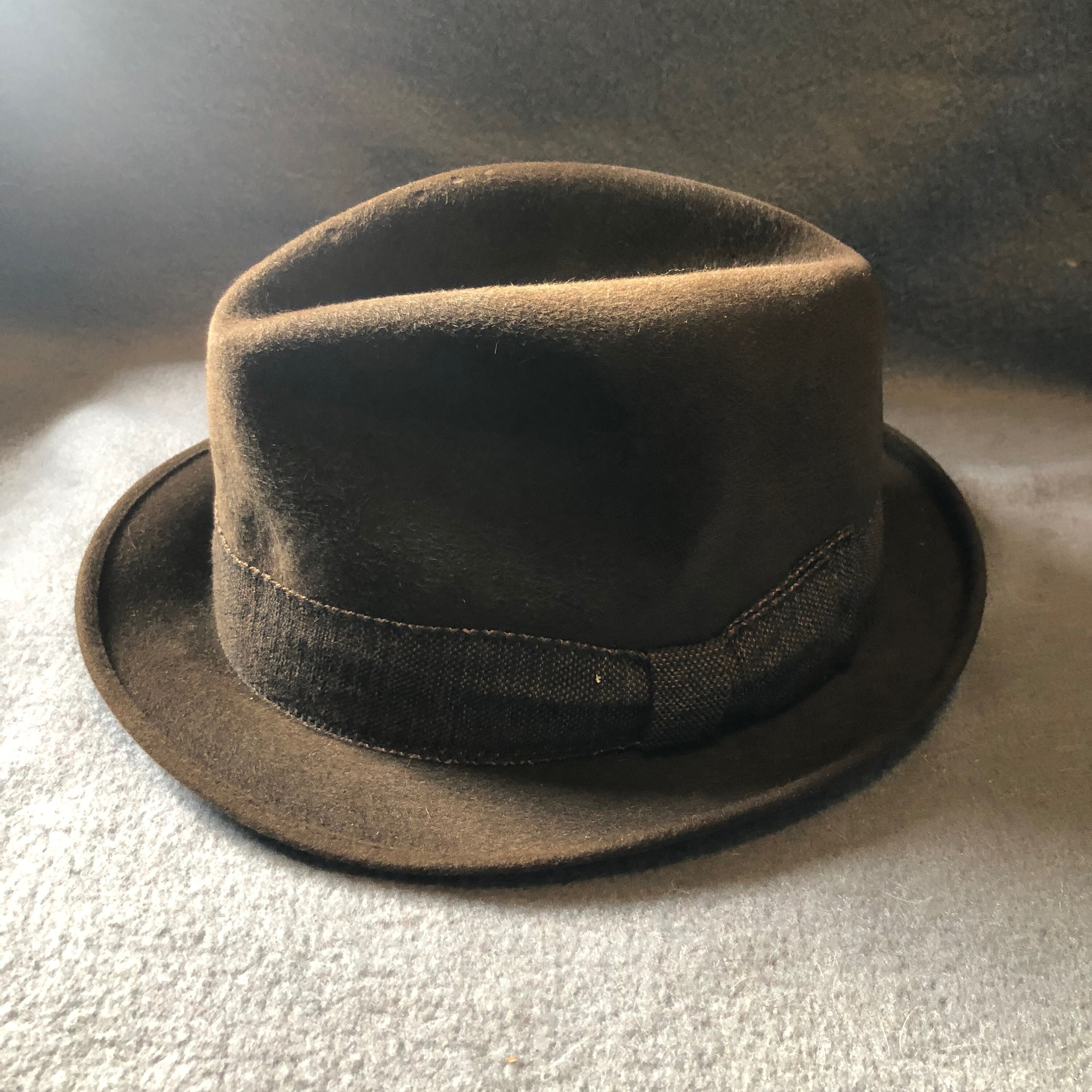 Champ Felt Fedora Vintage Hat Dark 