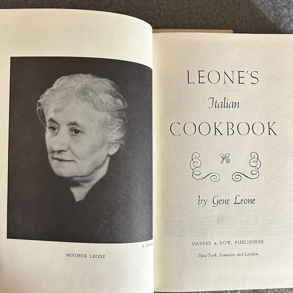 Mama Leone Cookbook Etsy