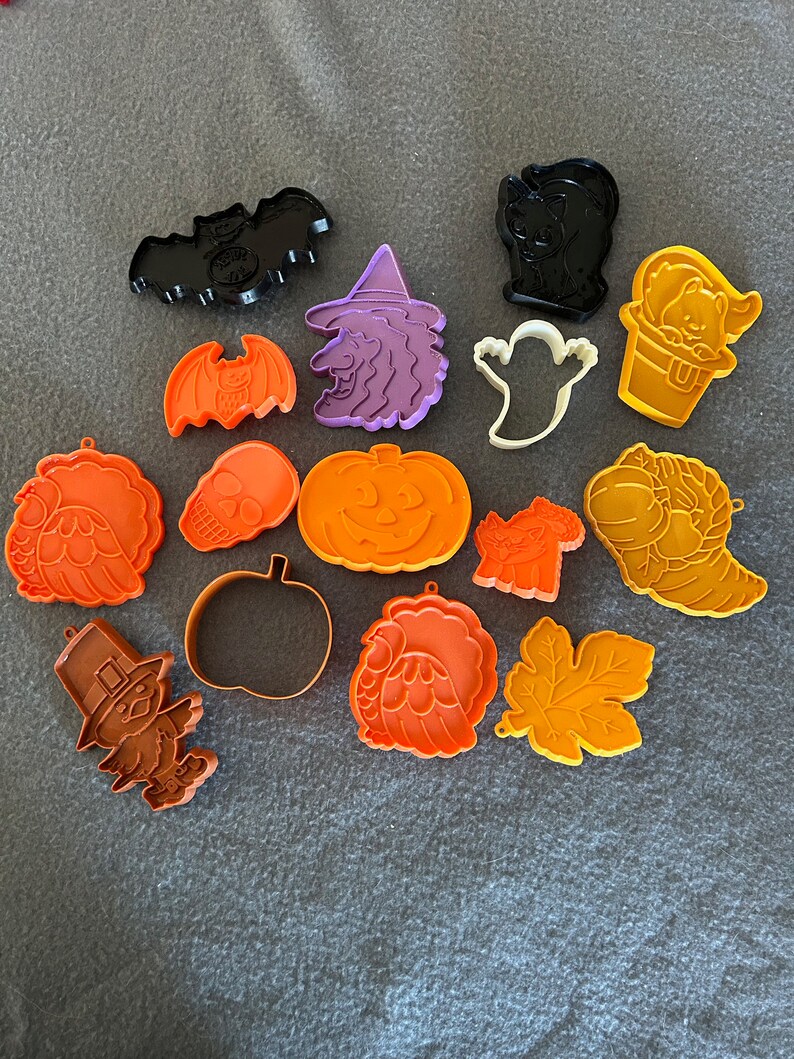 Vintage Halloween Cookie Cutters Thanksgiving Fall Etsy