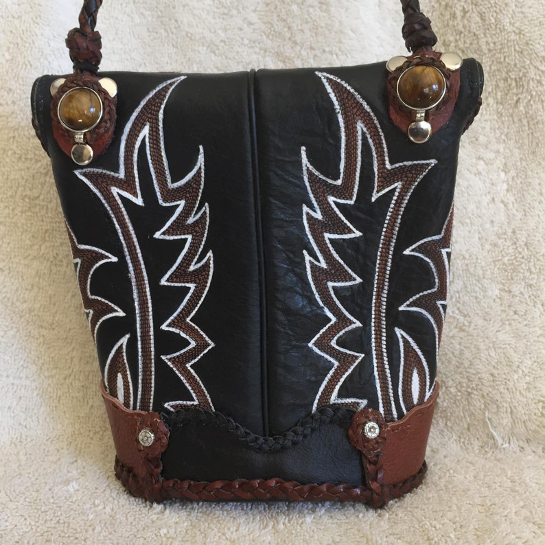 Cowboy Boot Purse Etsy