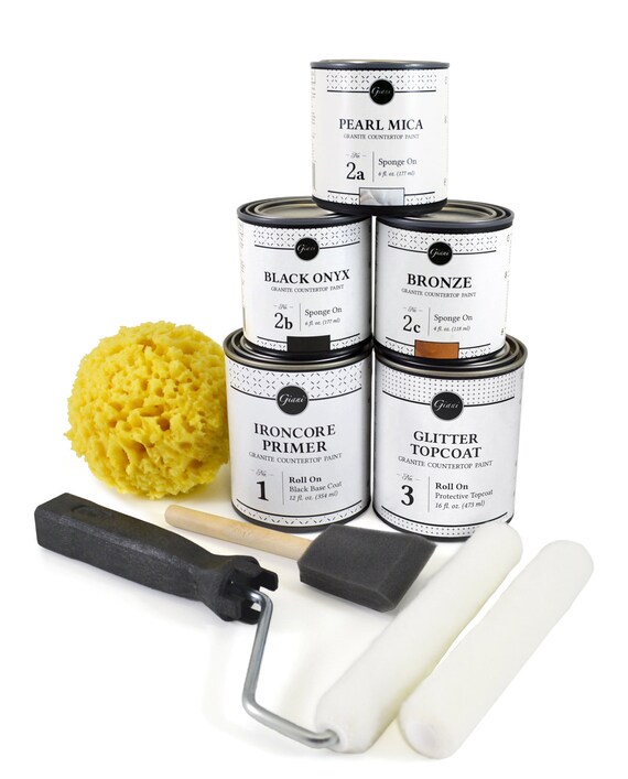 Giani Bombay Black Countertop Paint Kit Etsy