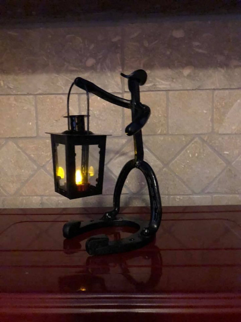 ON SALE Horseshoe Cowboy Lantern / Candle Holder / Home Etsy