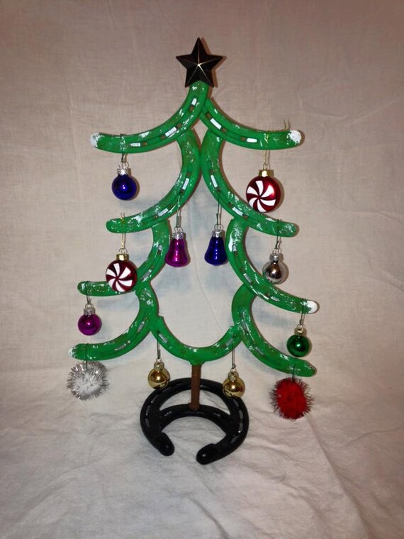 horseshoe christmas tree etsy horse shoe christmas tree