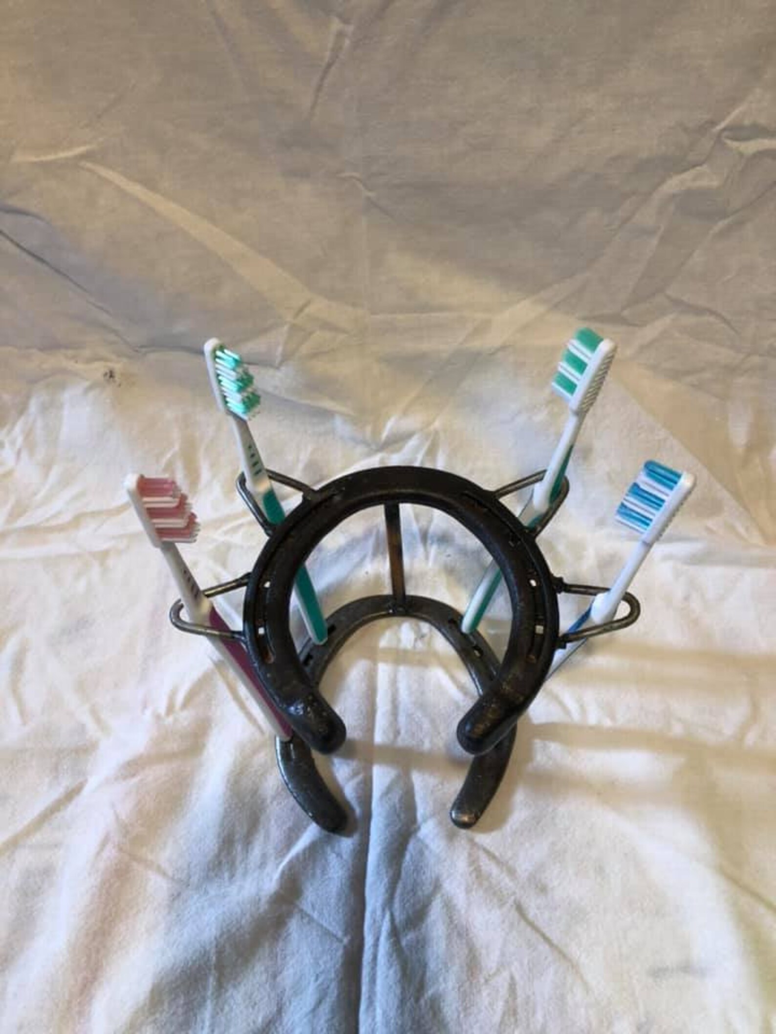 Horseshoe Toothbrush Holder / Bathroom Decor / Western Fixture Etsy