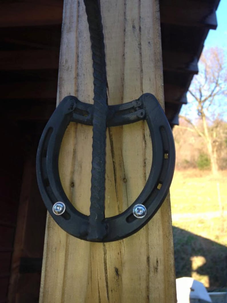 Horseshoe Hanging Plant Holder / Rebar / Garden Plant Hanger Etsy