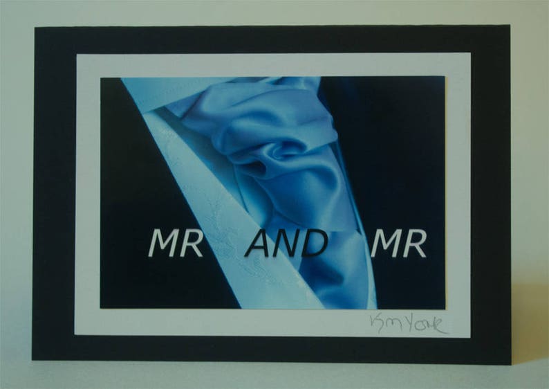 Engagement or Anniversary card Mr and Mr Wedding