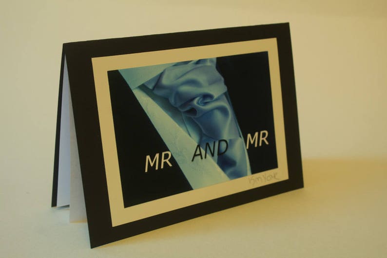 Engagement or Anniversary card Mr and Mr Wedding