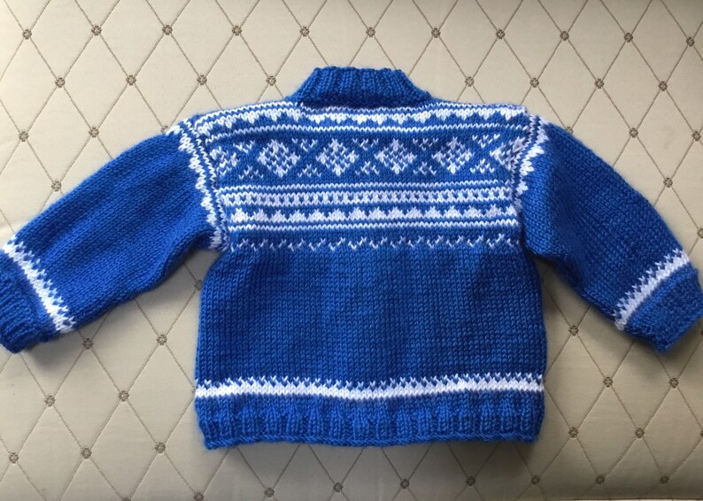 Custom made Fair isle cardigan and hat