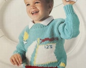 Sailboat pullover sweater for children