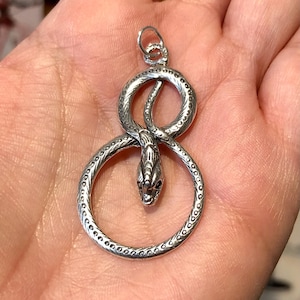 Sterling Silver Snake Pendant - Your Choice