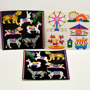 Hojas de pegatinas del carrusel de carnaval de la Sra. Grossman