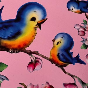 NEW Vintage kitsch mcm retro pinup 50s doll bluebird bird Jay ...
