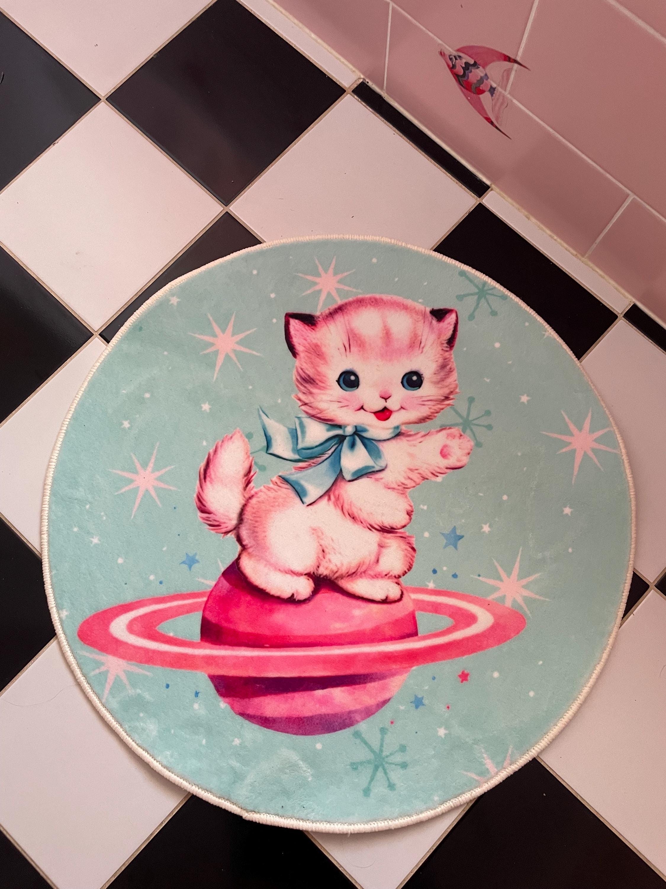 NEW Vintage Kitsch Mcm Retro Sputnik 50s Atomic Space Kitty Cat Kitten ...