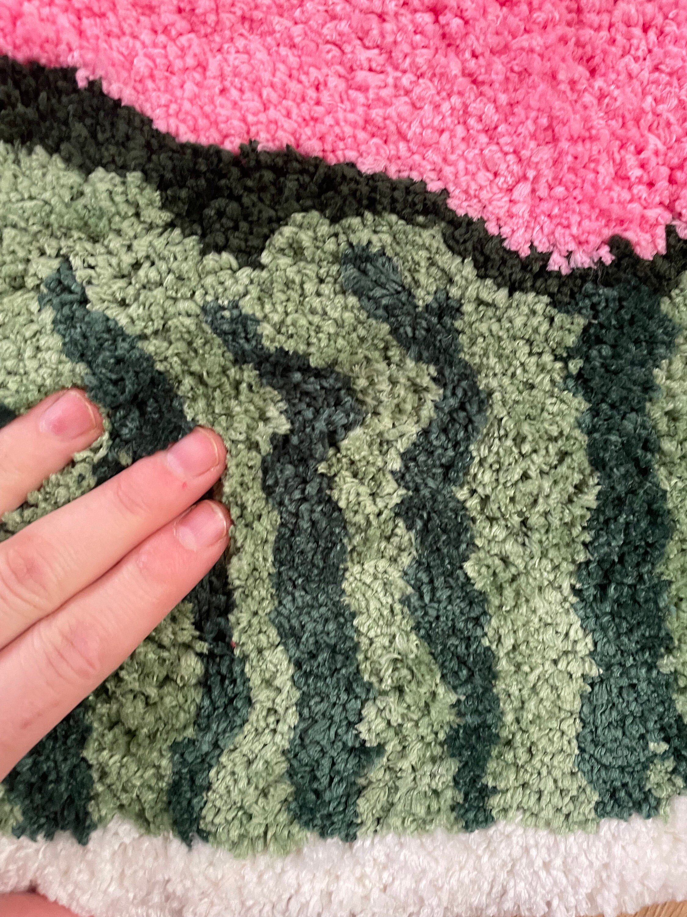 Kitsch Rugs NEW Vintage Kitsch Mcm Retro Tufted Cupcake Cute Watermelon Nursery ...