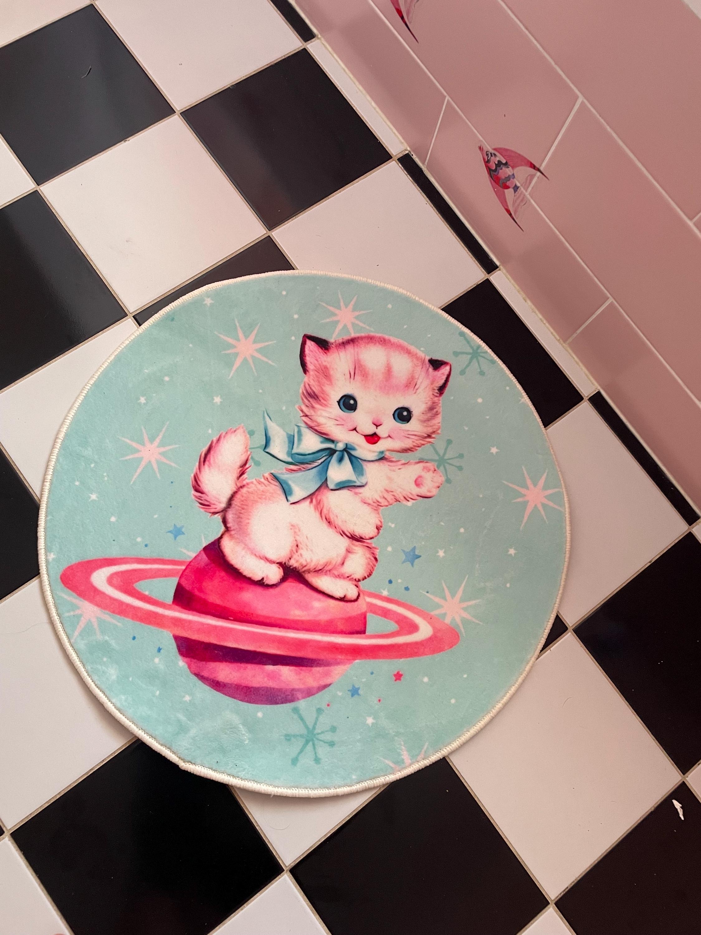 NEW Vintage Kitsch Mcm Retro Sputnik 50s Atomic Space Kitty Cat Kitten ...
