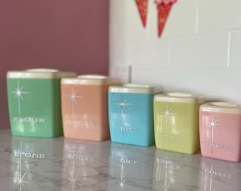 Nally Ware Canisters - Etsy Singapore ヴィンテージNally Ware
