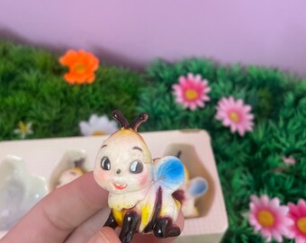 Vintage kitsch anthropomorphic bee bees Josef original box retro Vinnie boy cute RARE hong kong