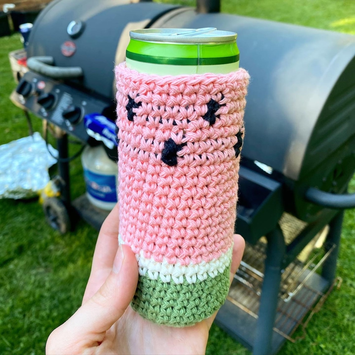 Crocheted Watermelon Koozie Etsy