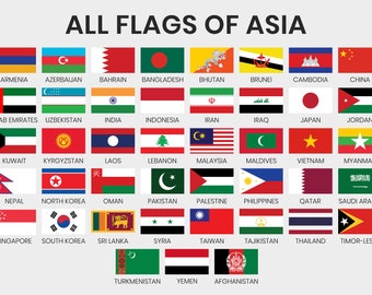 Asian Pacific Heritage Months Flags, Digital Downloads, Printable, Decorations, print, cut and make a banner.