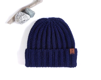 Navy Blue Beanie - Etsy Canada