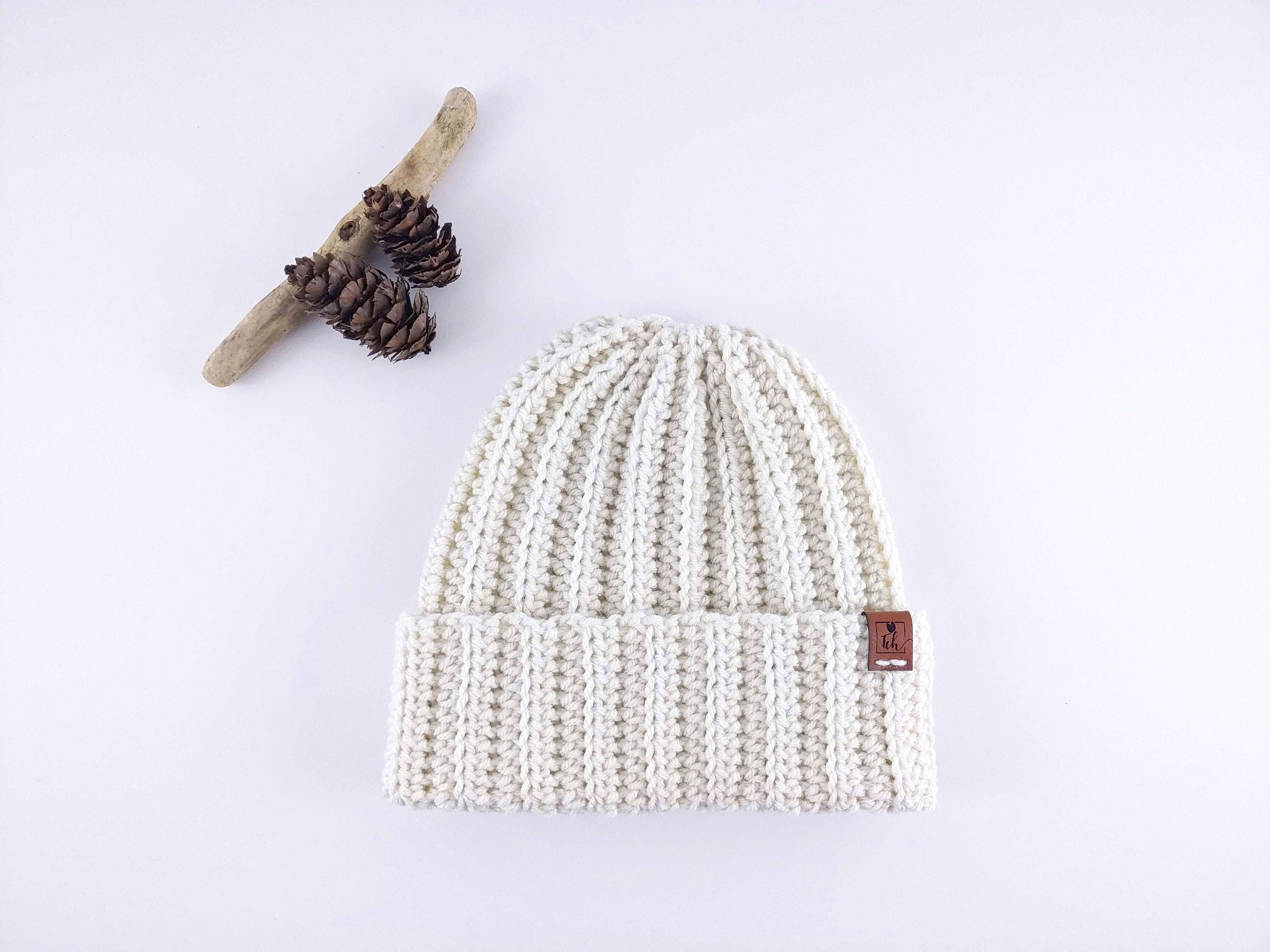 Women Crochet Mens Beanie Hat 