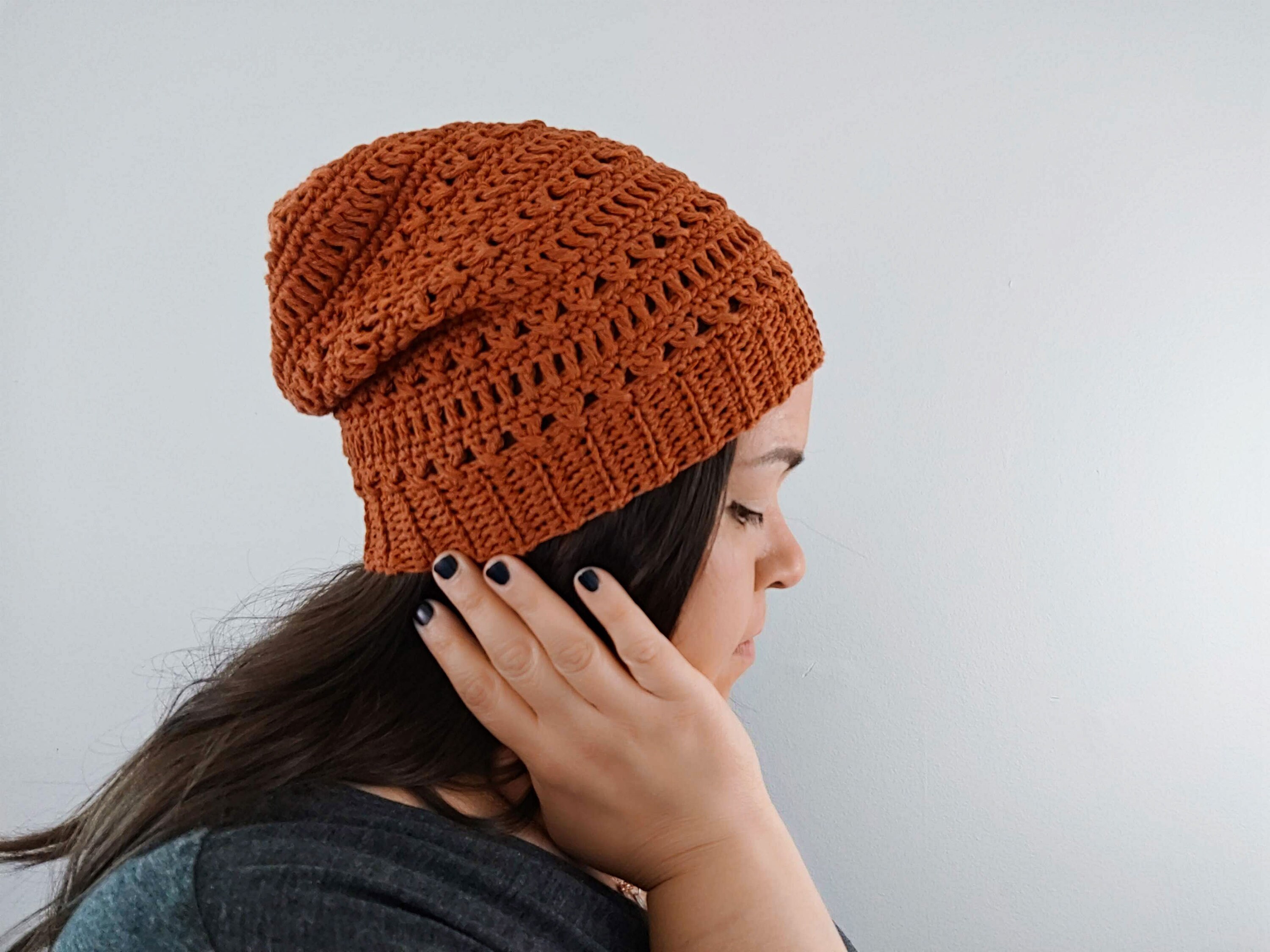 Eco Friendly Loose Knit Beanie for Summer Handmade Vegan Etsy
