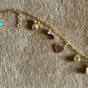 Custom Dainty Charm 14k Gold-Filled Anklet or Bracelet