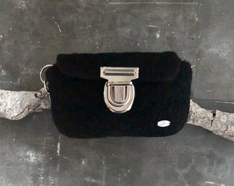 Black hip bag, fanny pack for women, belt bag for men, christmas gift
