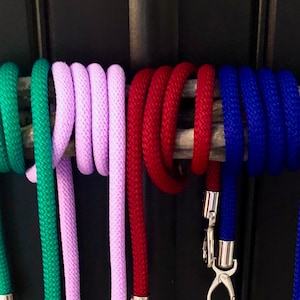 bag strap made of sail rope with carabiners silver color