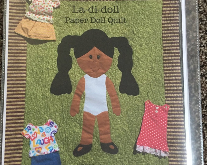 La Di Doll Quilt Pattern, Paper Doll Quilt Pattern, Paper Doll Blanket Pattern, Handmade Quilt Pattern, Quilt for Kids Pattern