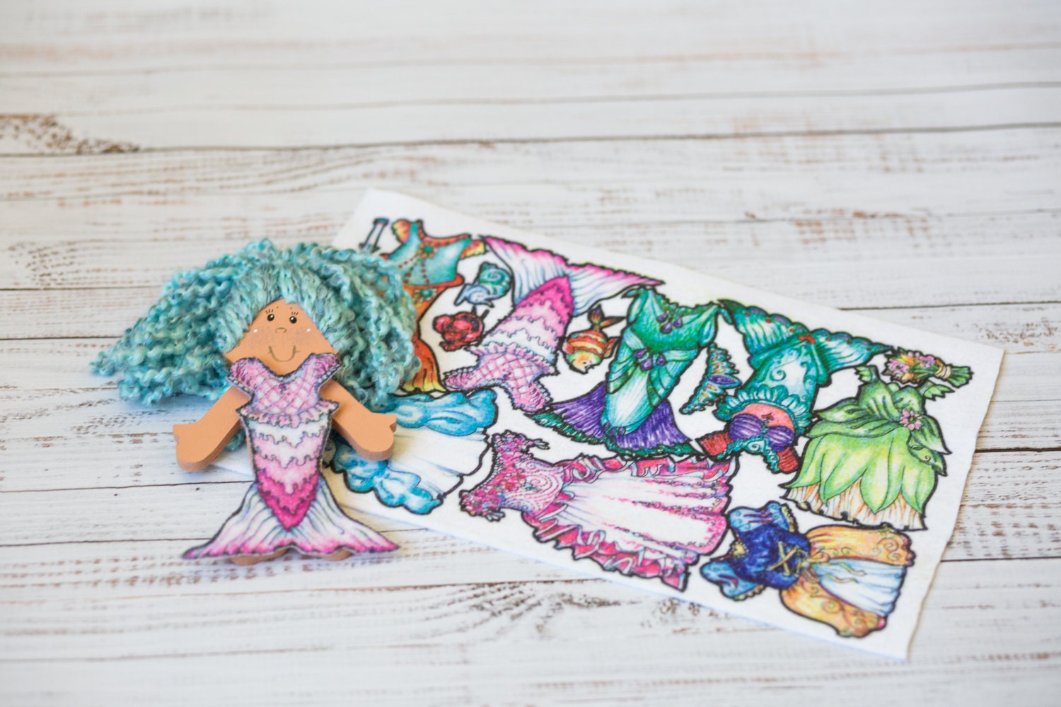 wooden paper dolls