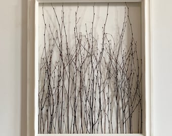 Rustic Birch Branch Frame (X-Large), Birch Branches Decor