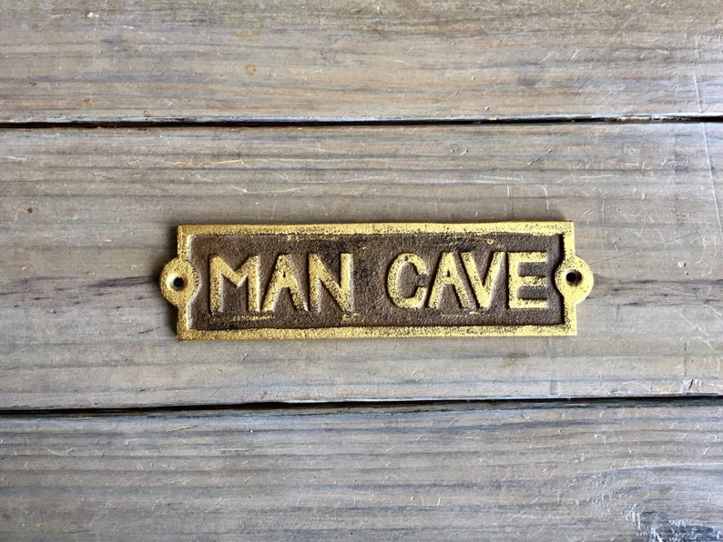 Man Cave Sign Man Cave Decor Man Cave Wall Art Gift For Etsy