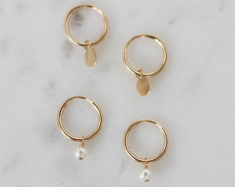 Tiny Hoop Earrings - Gold Hoop Earrings - Mini Hoop Earrings - Cartilage Hoop - Small Hoop Earrings - Gold Tiny Hoop - Christmas Gift