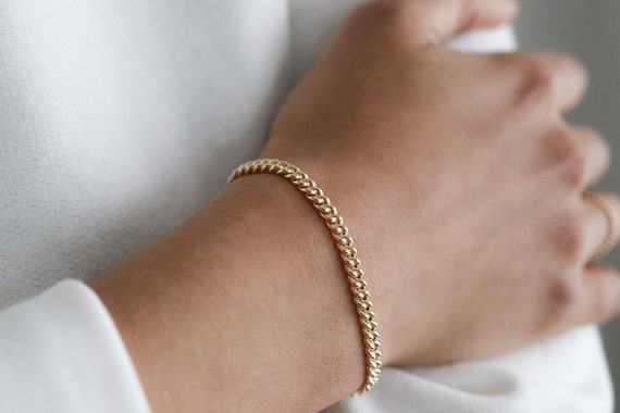 14K Curb Chain Bracelet