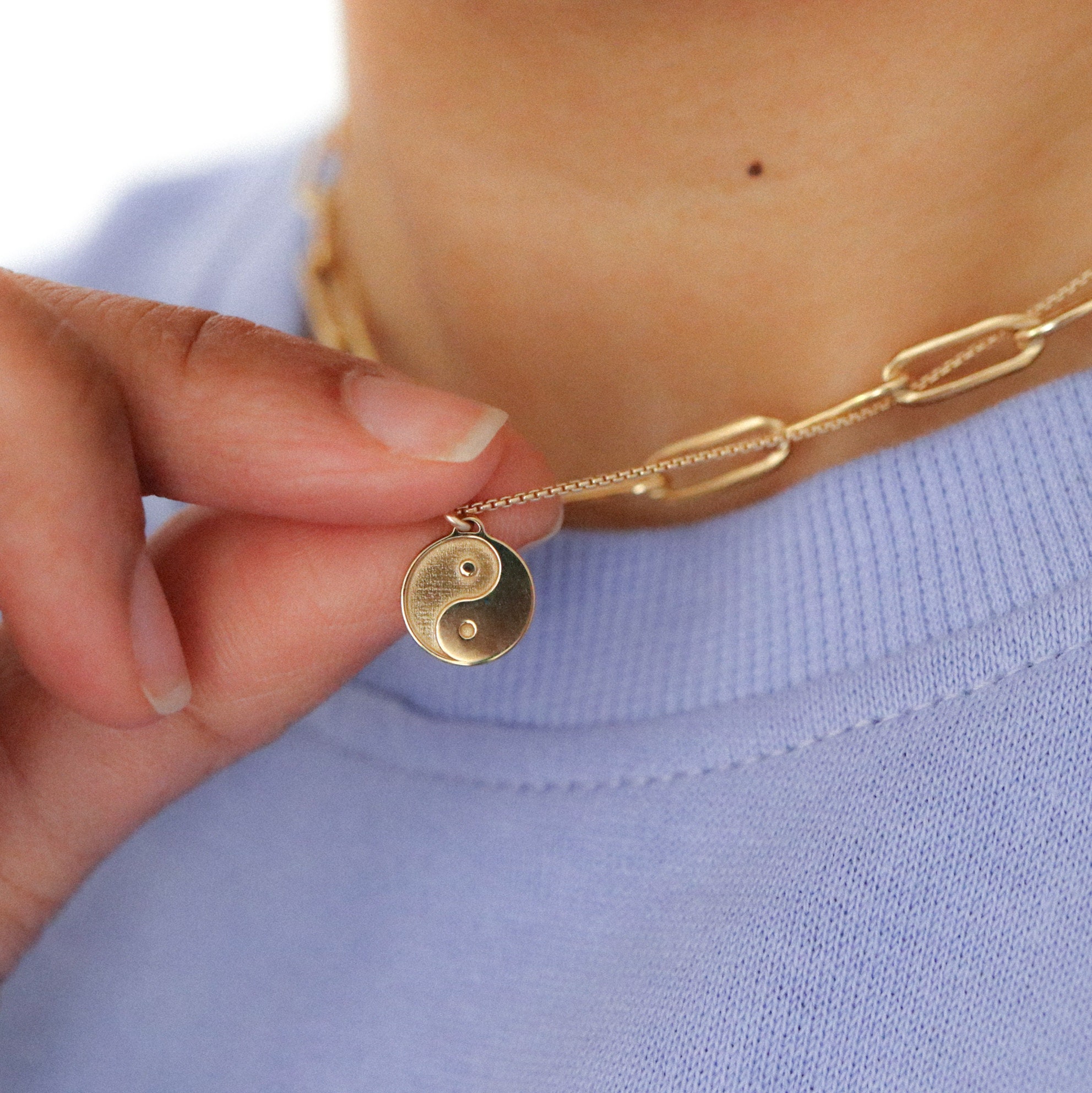 Yin Yang Charm Necklace