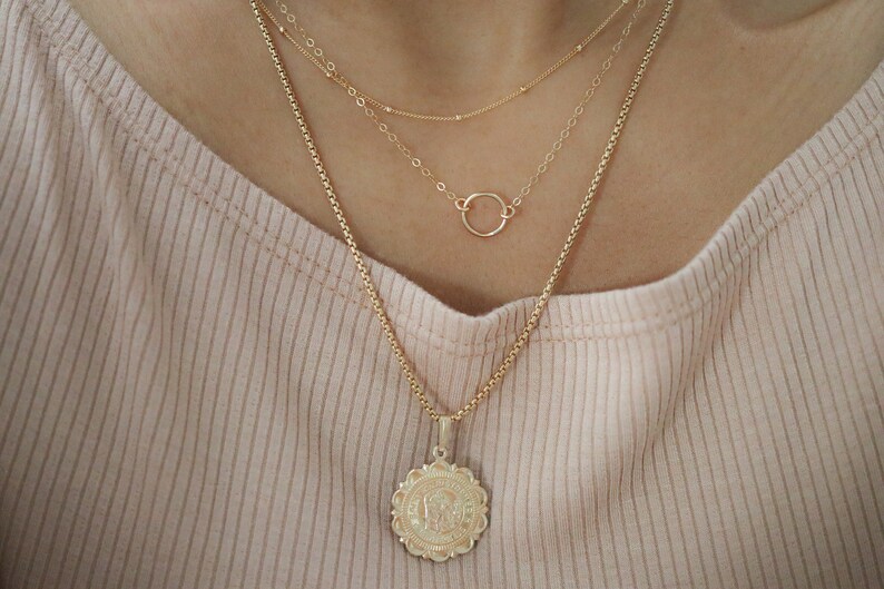 Delicate Layering Necklace Set Sterling Silver or 14k Gold Etsy Canada