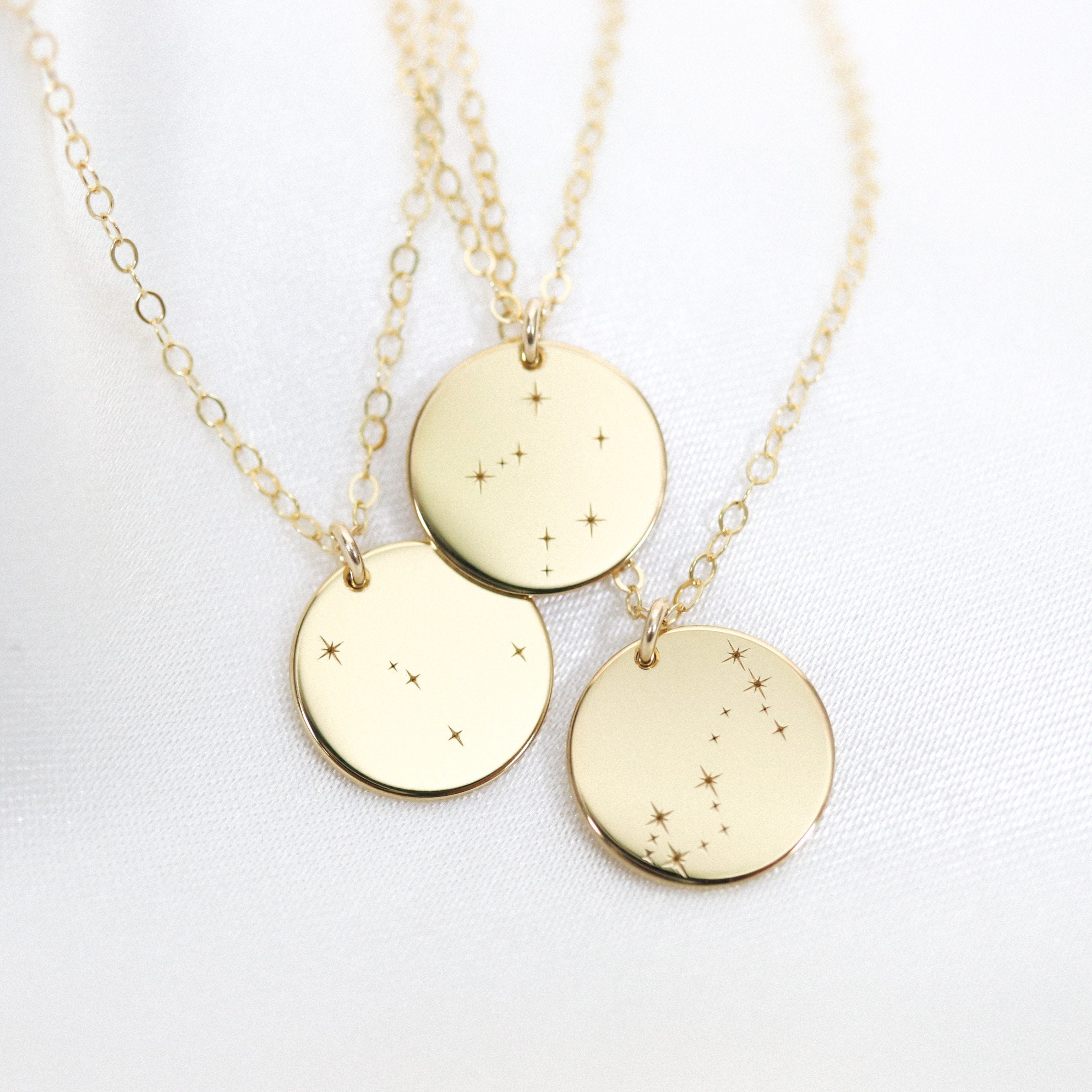 Zodiac Constellation Necklace Astrology 
