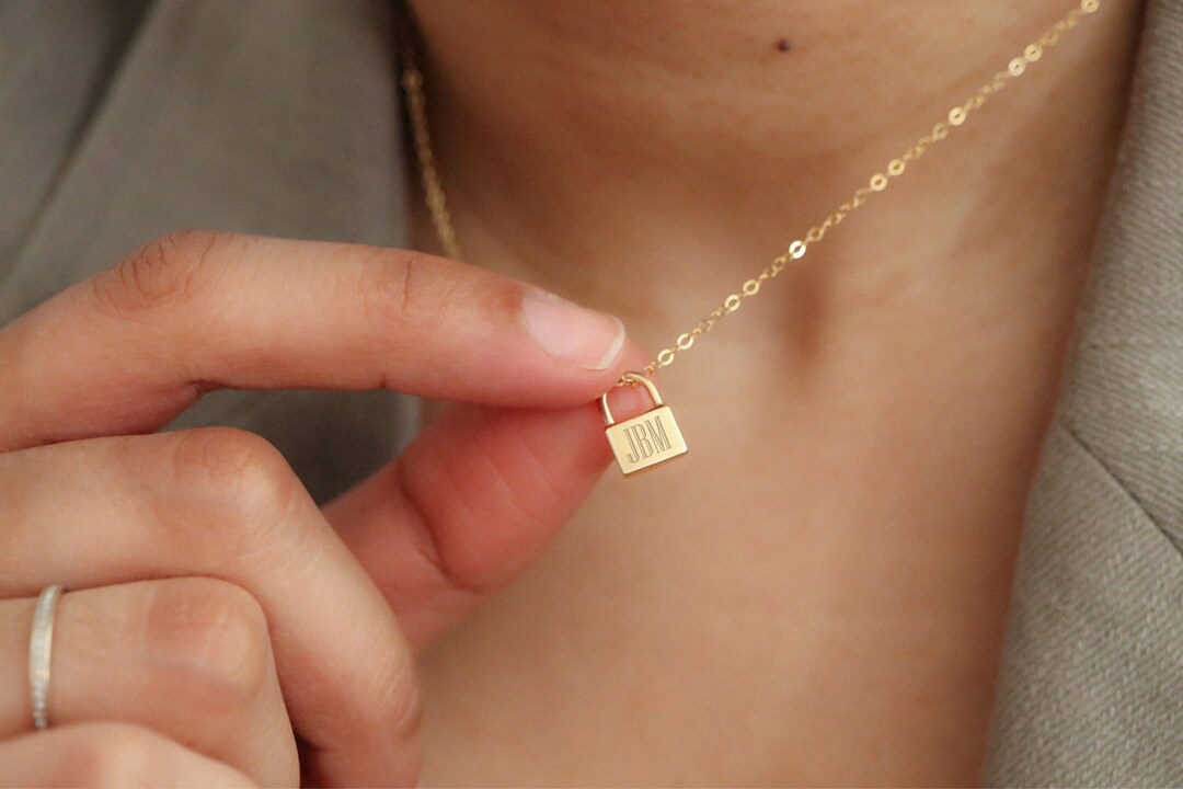 Tiny Lock Necklace Gold Filled + Vermeil